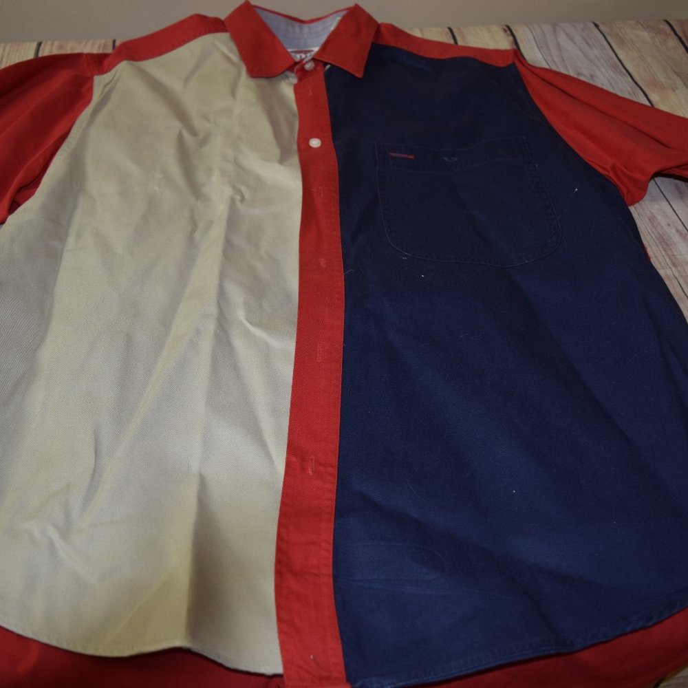 Vintage 80's On The Brink Men's Shirt Medium